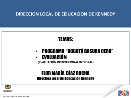 Presentacion Proyecto Basuras Cero - PowerPoint