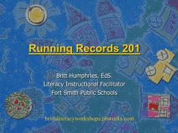 Running Records 201 - brittsliteracyworkshops