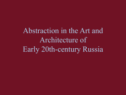 PowerPoint Presentation - Abstraction in the Art and Architecture of