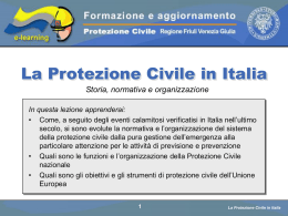 1 1a la storia normativa e organizzazione della pc in italia 1