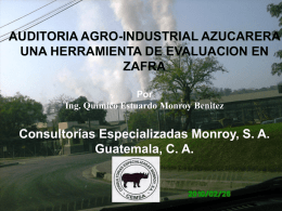 Auditoría Agroindustrial Azucarera,una herramienta de