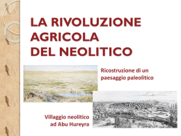 La rivoluzione del neolitico - Liceo Scientifico Antonelli