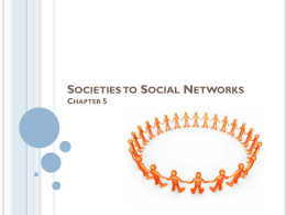 Social Groups and Social Networks