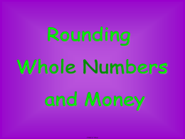 2-9 Rounding