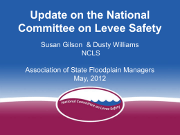 Developing a National Levee Safety Program
