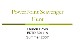 PowerPoint Scavenger Hunt