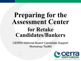 Preparing for the Assessment Center PowerPoint
