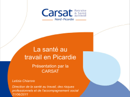 PowerPoint de Présentation de la Carsat