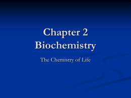 Chemistry of Life PP