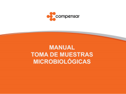 Divulgación Manual toma de muestras microbiológicas