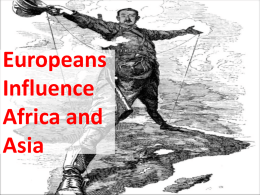 Europeans Influence Africa and Asia