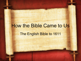 Lesson 11 - Berachah Bible Church
