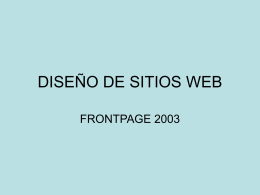 DISEÑO DE SITIOS WEB