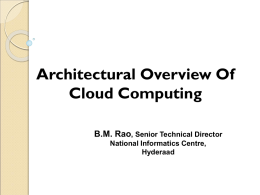 Cloud Computing Archtecture