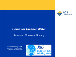 Clean Water Power-Point - American Chemical Society