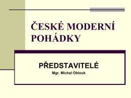 české moderní pohádky