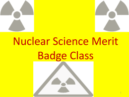 Nuclear Science Merit Badge Class