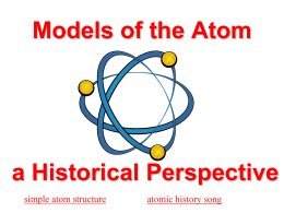 PowerPoint - Models of the Atom