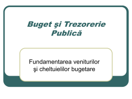 Ministerul Finanţelor Publice - Buget