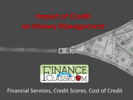 Impact of Credit PPT - Finance in the Classroom