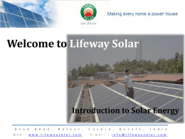 Welcome to Lifeway Solar