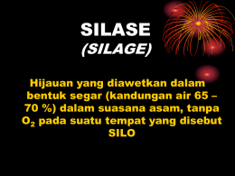 SILASE (SILAGE)