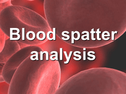 Blood spatter analysis File