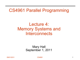 Memory systems and interconnect