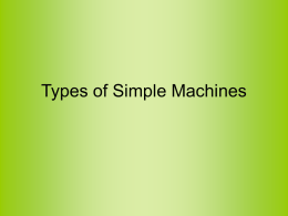 Types of Simple Machines - Science