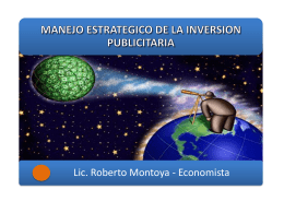 MANEJO ESTRATEGICO DE LA INVERSION PUBLICITARIA