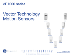 VE1000 motion sensors