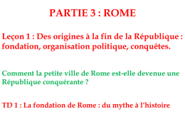 TD 1 : La fondation de Rome - E