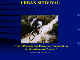 urban and wilderness survival ppt