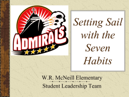 Setting Sail With the 7 Habits