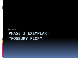 Phase 3 Exemplar: “Fosbury Flop”