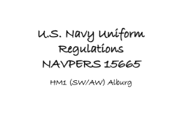 NAVPERS 15665, Ch. 2 Grooming Standards General