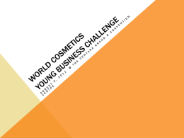 World cosmetics young business challenge - Layout IFSCC 1