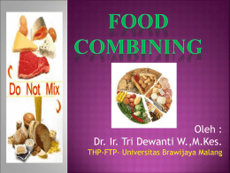 food combining new - Tri Dewanti W. – Nutrisi Pangan