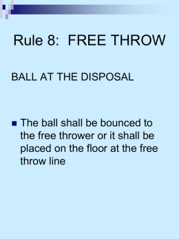 Rule-8-Free-Throw - Adirondack Chapter IAABO Board 36
