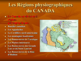 Les Regions Physiographiques