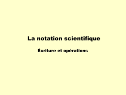 004 NOTATION SCIENTIFIQUE OPÉRATIONS