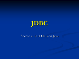 Fundamentos de los drivers JDBC - cursillo-java