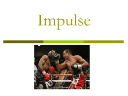 Impulse and Collisions