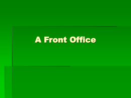A Front Office