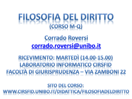 Lezioni di filosofia del diritto