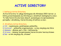 Systemy - Active Directory