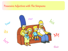 Possessive Adjectives with Simpsons