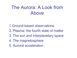 The Aurora: A Look from Above