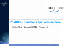 PostGIS – Fonctions spatiales de base