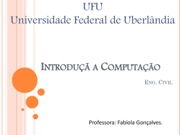 IntroduçãoC - Facom - Universidade Federal de Uberlândia